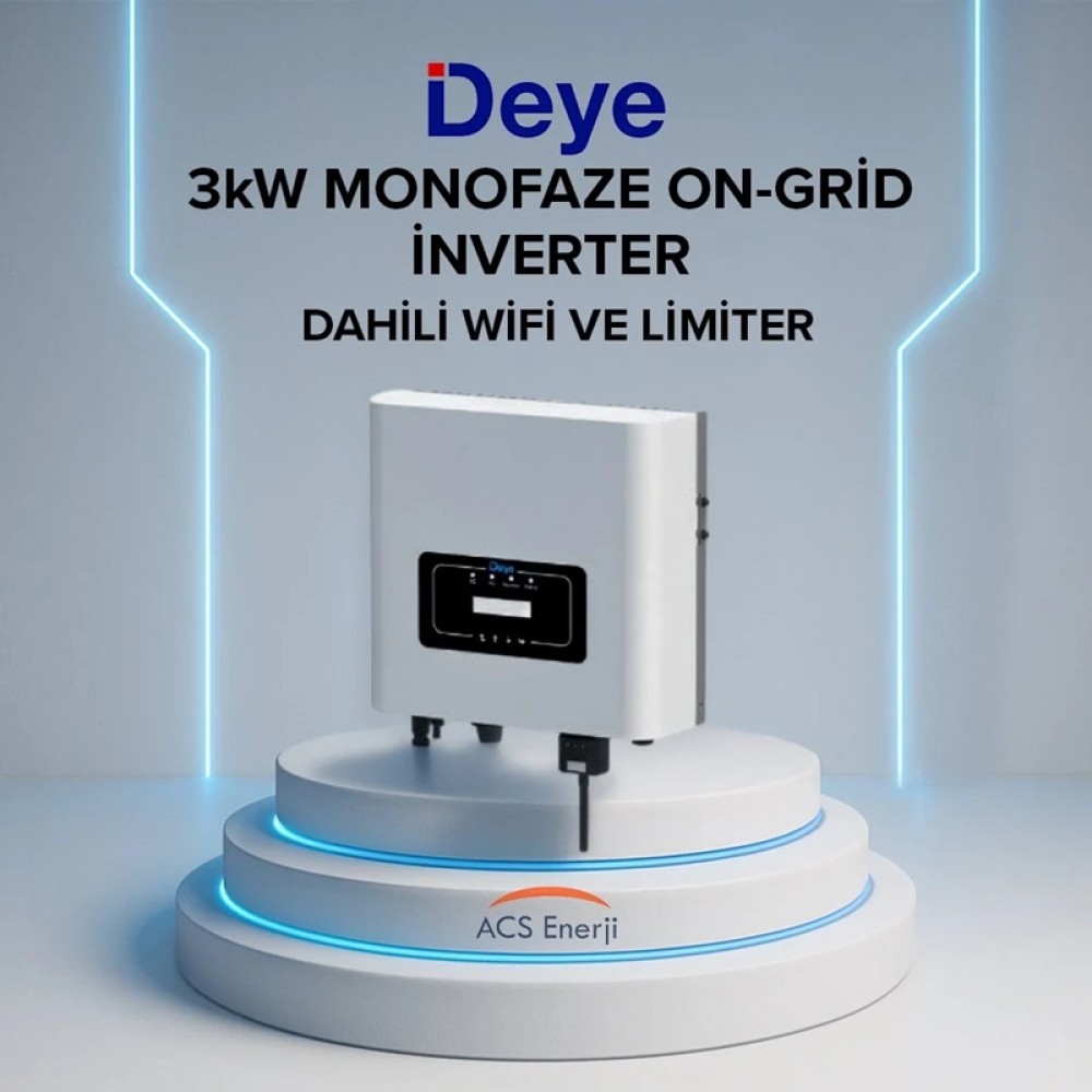 3 Kw On-Grid Monofaze İnverter Deye